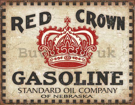 Metal sign - Red Crown Gasoline