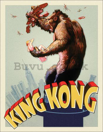 Metal sign - King Kong