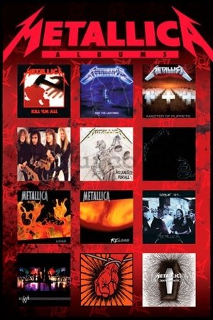 Poster - Metallica albums