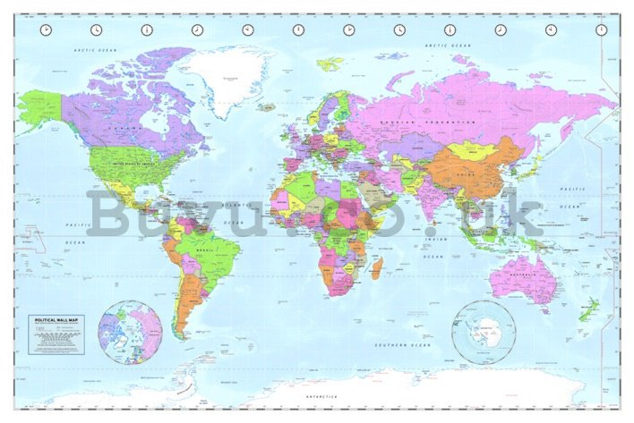 Poster - Political World Map