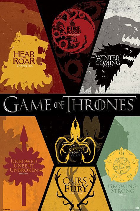 Poster - Game of Thrones (crests)