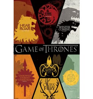 Poster - Game of Thrones (crests)