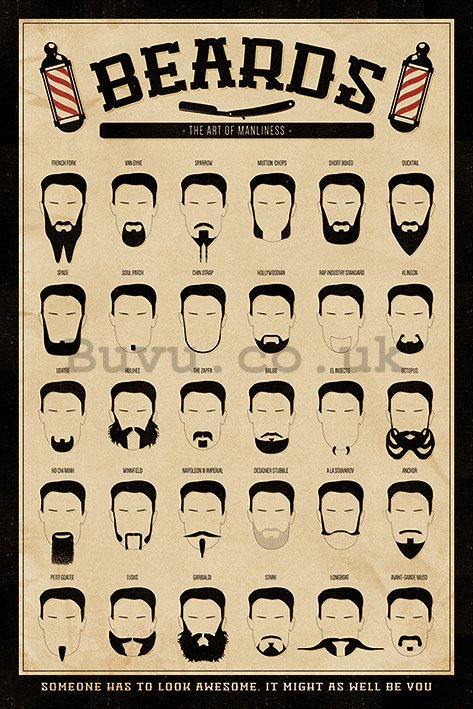 Poster - The Beard (The Art of Manliness)