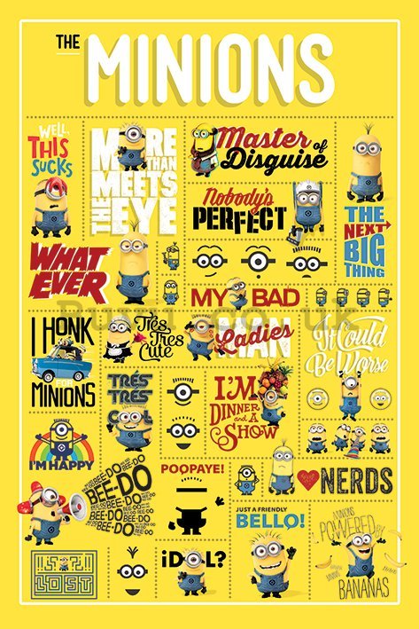 Poster - Despicable Me, Infographics
