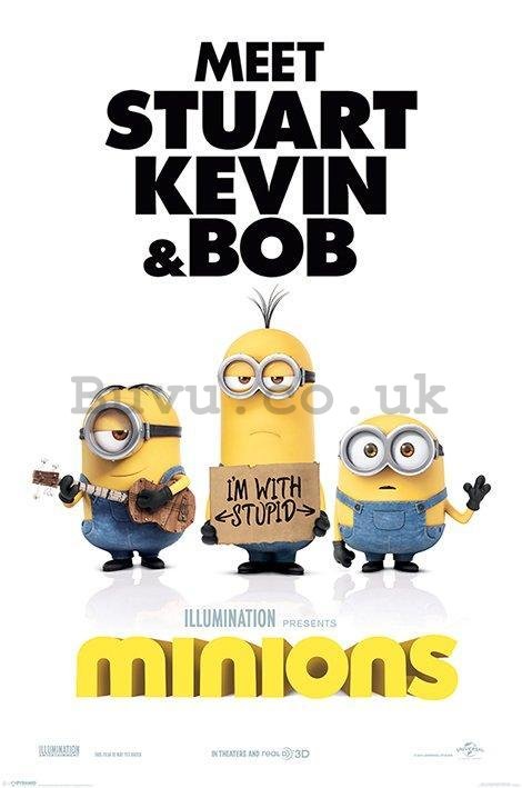 Poster - Minions (I'm With Stupid)