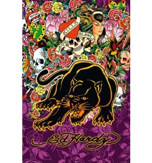 Poster - Ed Hardy Black Panther (1)