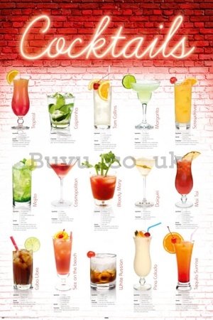 Poster - Cocktails english