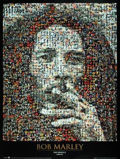 Poster - Bob Marley mosaic